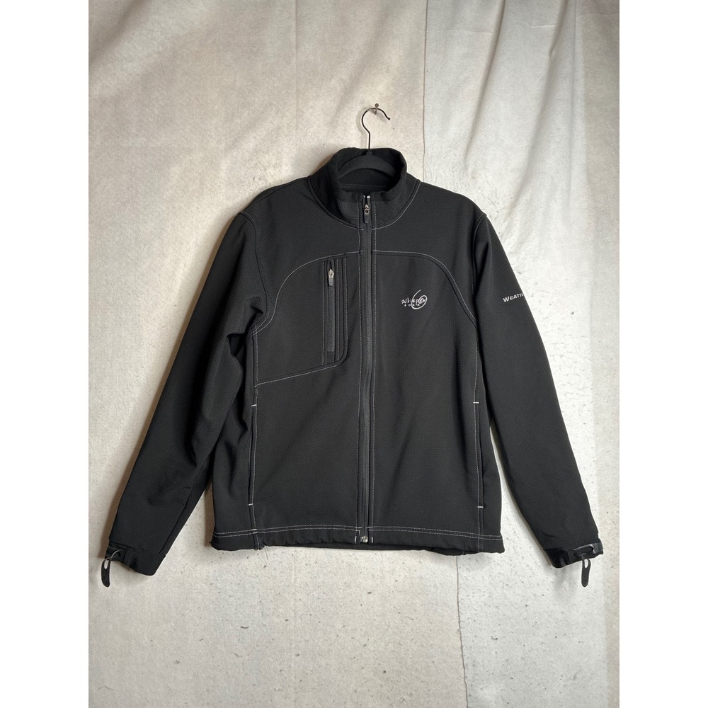Sun Mountain WeatherFlex Mens Medium Black Softshell Jacket Whisper Rock Golf